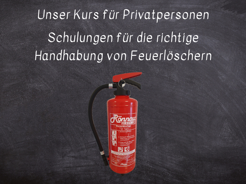 Angst vor der Handhabung von Feuerlöschern verlieren