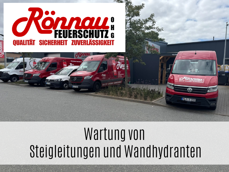 Wartung von Steigleitungen und Wandhydranten